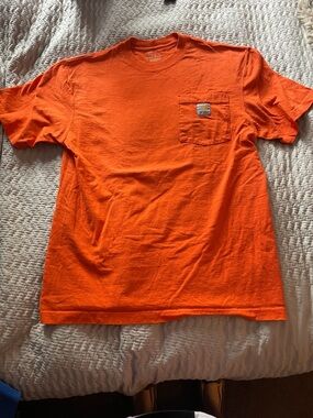 Carhartt Men’s High-Visibility Orange Pocket Tee size S